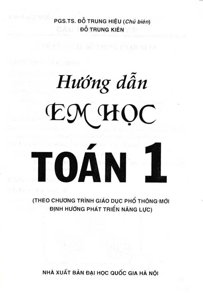 HƯỚNG DẪN EM HỌC TOÁN LỚP 1 (Theo chương trình Tiểu học mới - Định hướng phát triển năng lực)